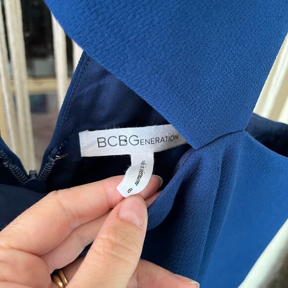 BCBGeneration Royal Blue Cutout Mini Dress (B) - Picture 2 of 3